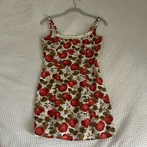 Reformation Aperol Linen Mini Dress